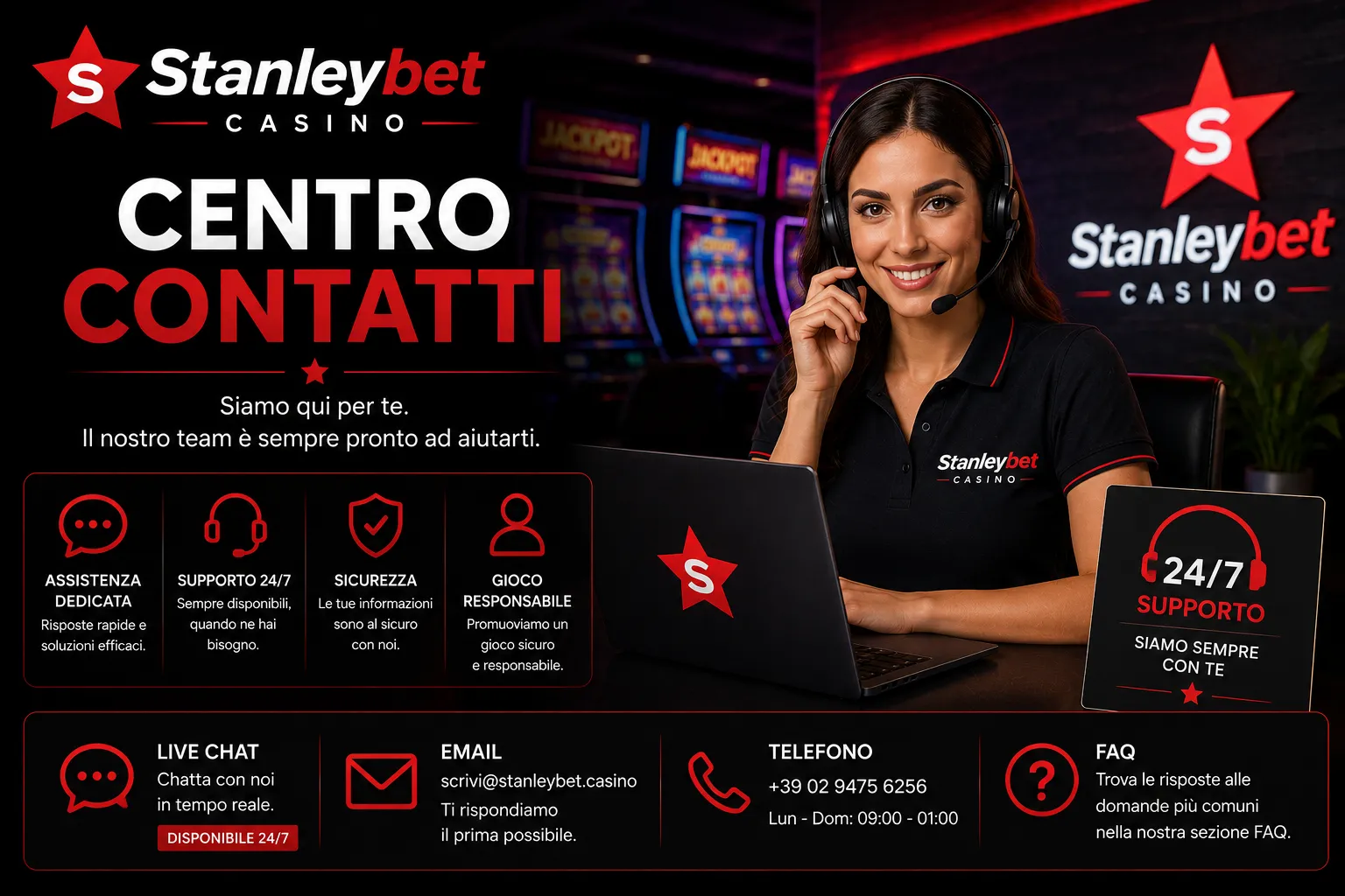 stanleybet casino supporto